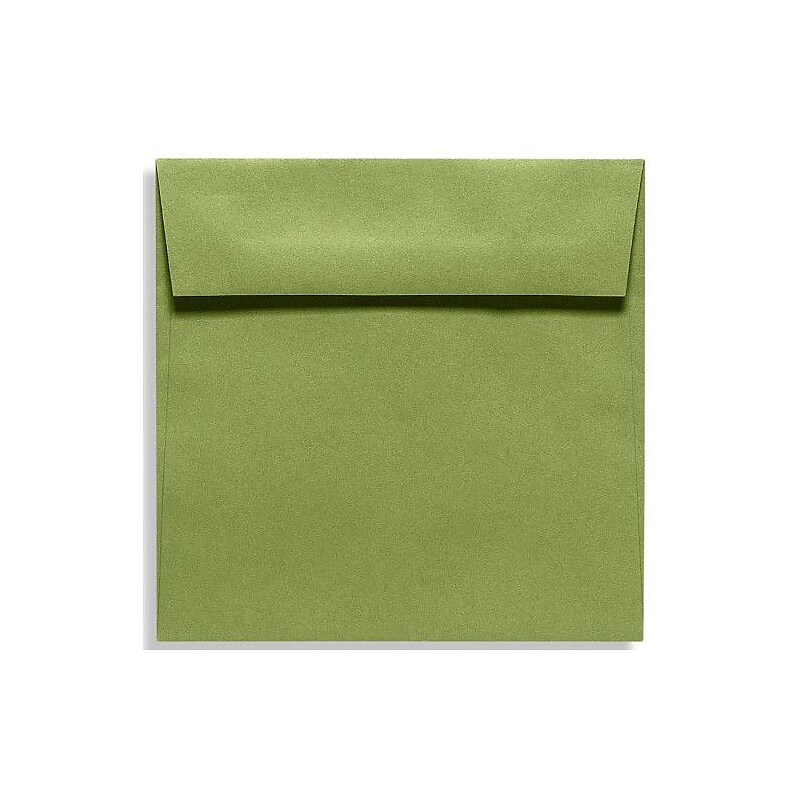 LUX 6 1/2 x 6 1/2 Square Envelopes, 50/Box, Avocado (EX8535-27-50) image 1