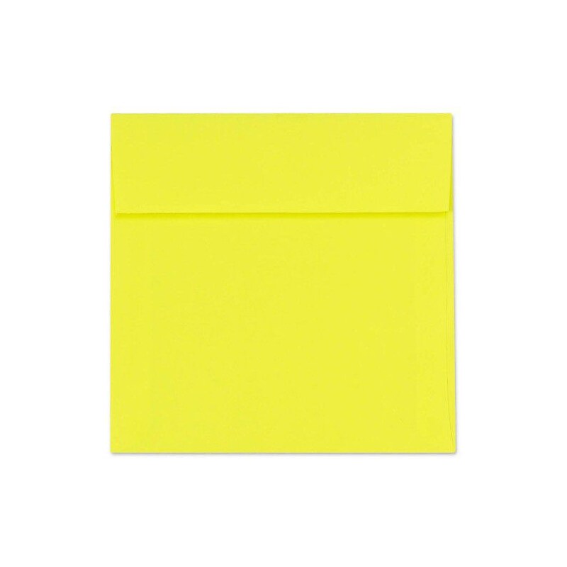 LUX 6 1/2 x 6 1/2 Square Envelopes, 50/Box, Citrus (FE8535-20-50) image 1