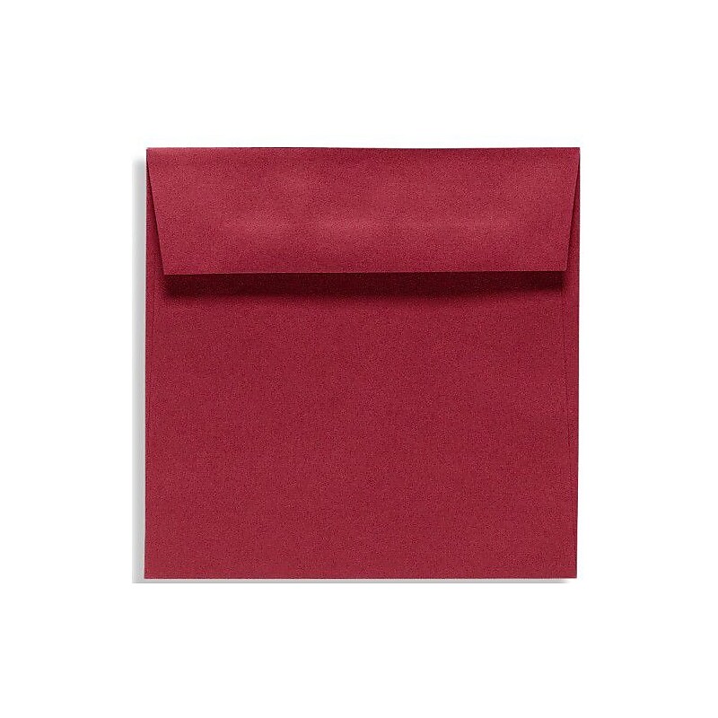 LUX Exclusive Moistenable Glue #10 Invitation Envelopes, 6 1/2" x 6 1/2", Garnet Red, 250/Box (EX8535-26-250) image 1