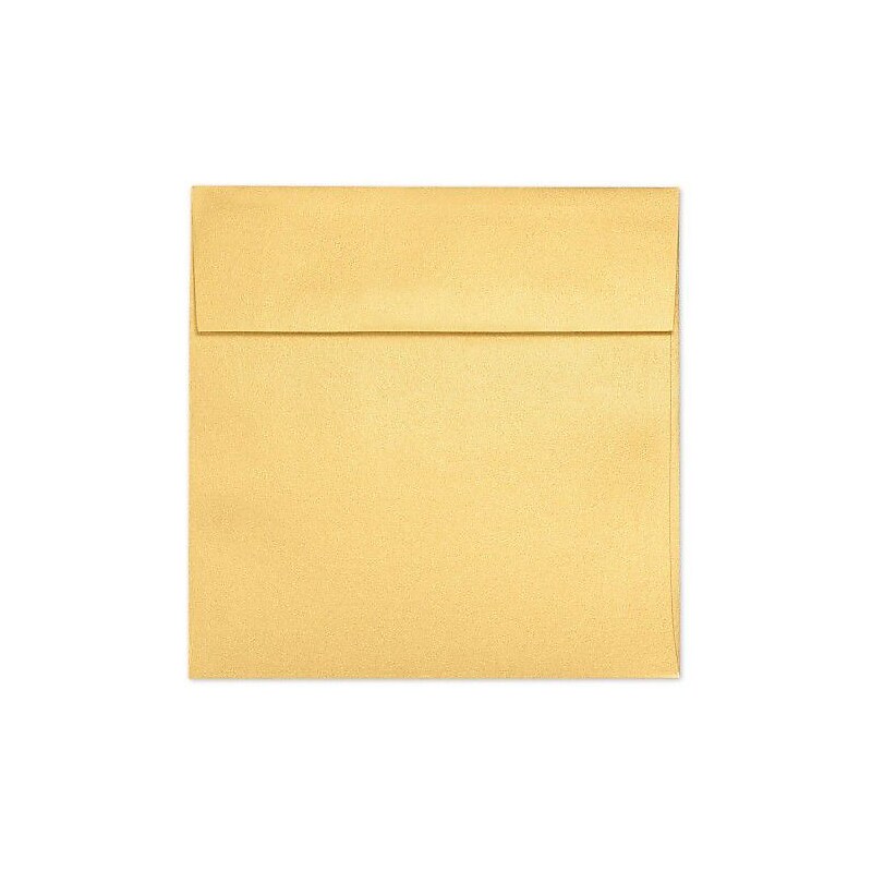 LUX 6 1/2 x 6 1/2 Square Envelopes, 1000/Box, Gold Metallic (8535-07-1000) image 1