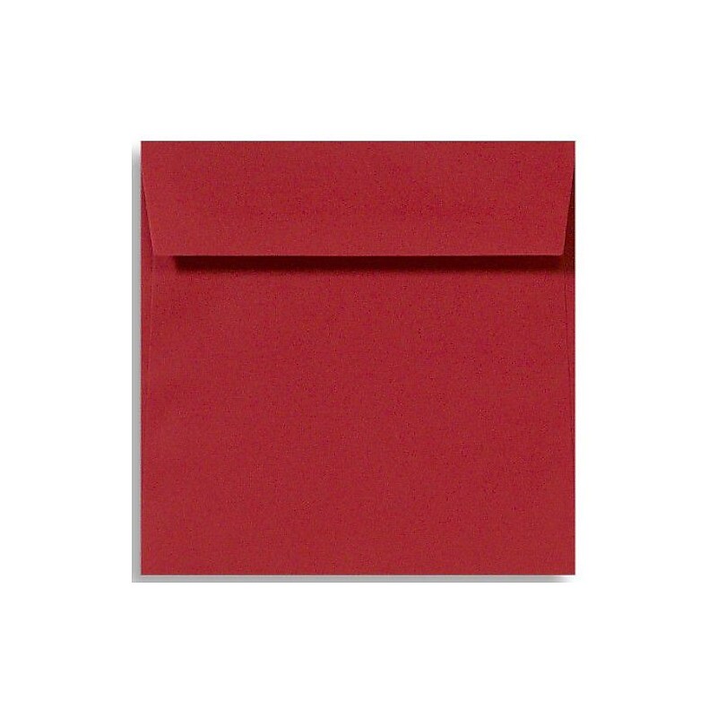 LUX 6 1/2 x 6 1/2 Square Envelopes, 250/Box, Holiday Red (8535-15-250) image 1