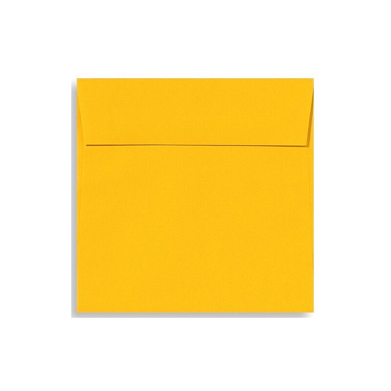 LUX 6 1/2 x 6 1/2 Square Envelopes, 50/Box, Sunflower (EX8535-12-50) image 1