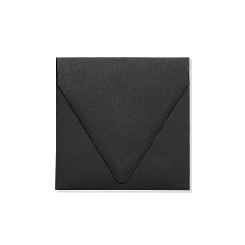 LUX 6 1/2 x 6 1/2 Square Contour Flap Envelopes, 50/Box, Midnight Black (1855-B-50) image 1