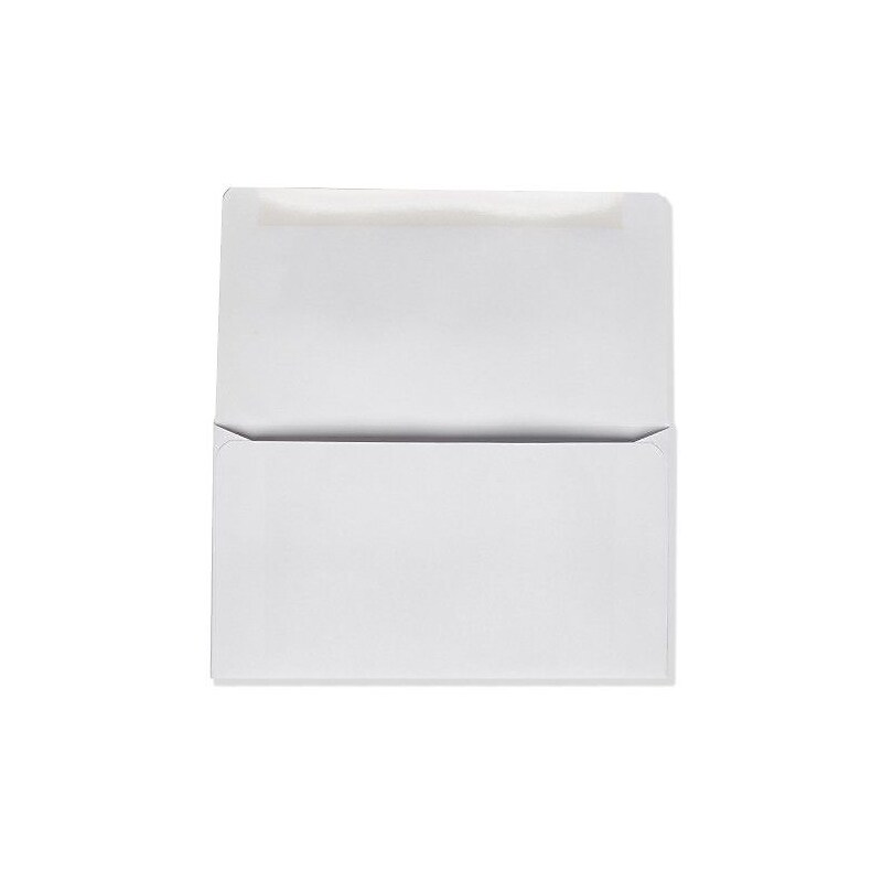 LUX 3 1/2" x 6", #6-1/4, 24lbs. Remittance, Donation Envelopes, Bright White, 50/Pack image 1