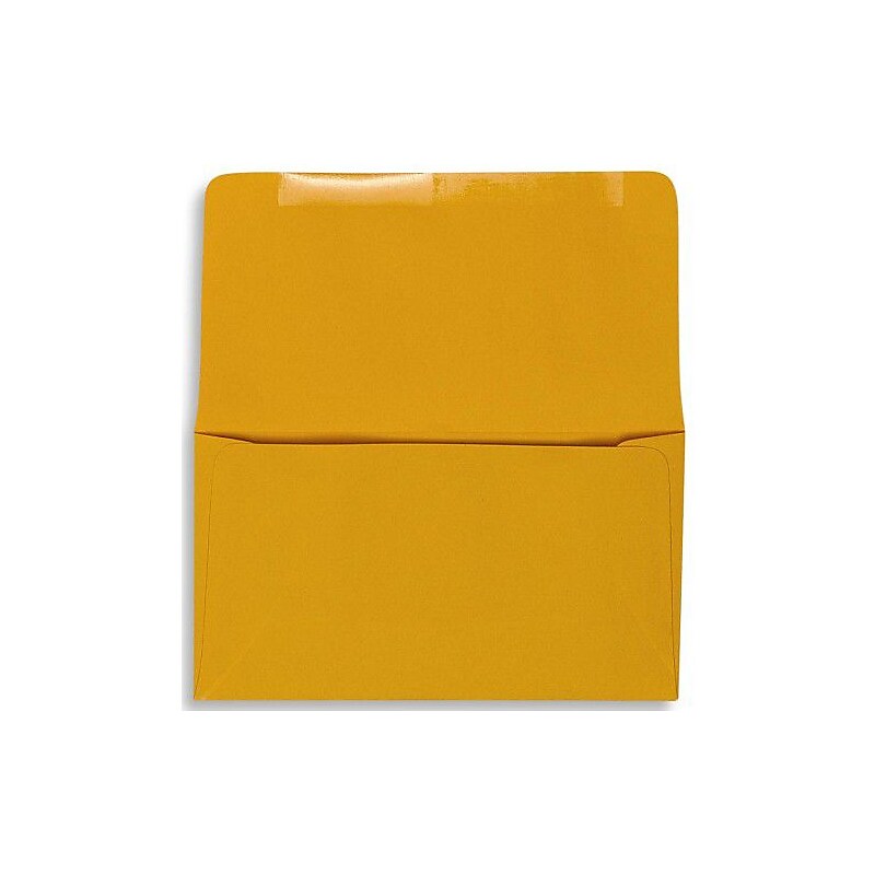 LUX 3 1/2" x 6" 6 1/4 24lbs. Remittance, Donation Envelopes, goldenrod yellow, 500/Pack image 1