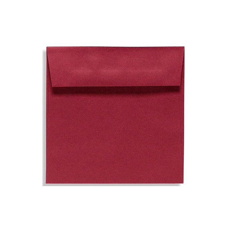 LUX 7 1/2 x 7 1/2 Square Envelopes, 50/Box, Garnet (EX8555-26-50) image 1