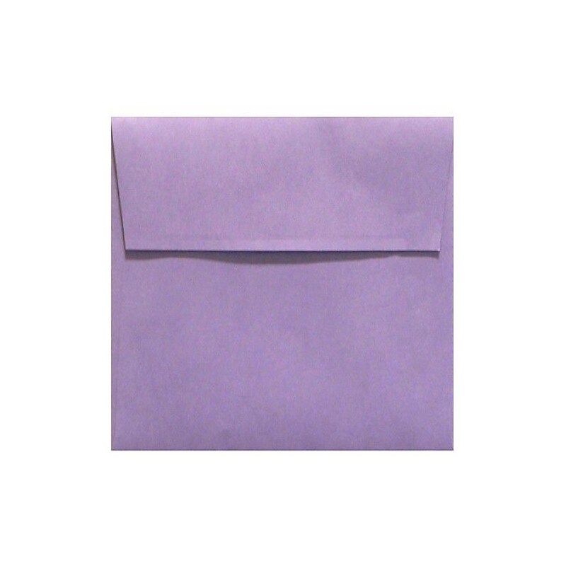 LUX 80lbs. 7" x 7" Square Envelopes W/Peel & Press, Wisteria Purple, 250/BX image 1