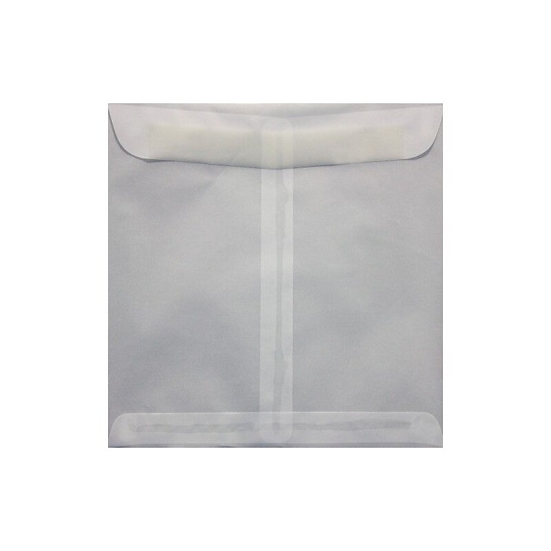 LUX 9 1/2 x 9 1/2 Square Envelopes, 50/Box, Clear Translucent (8595-50-50) image 1