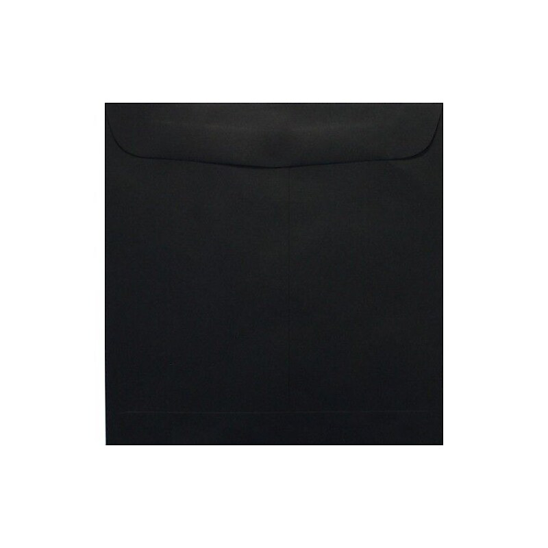 LUX 9 1/2 x 9 1/2 Square Envelopes 50/Box) 50/Box, Midnight Black (F-8595-B-50) image 1