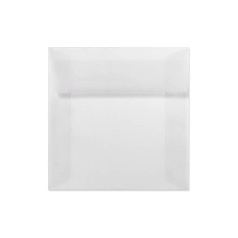 LUX 9 x 9 Square Envelopes, 50/Box, Clear Translucent (8585-50-50) image 1