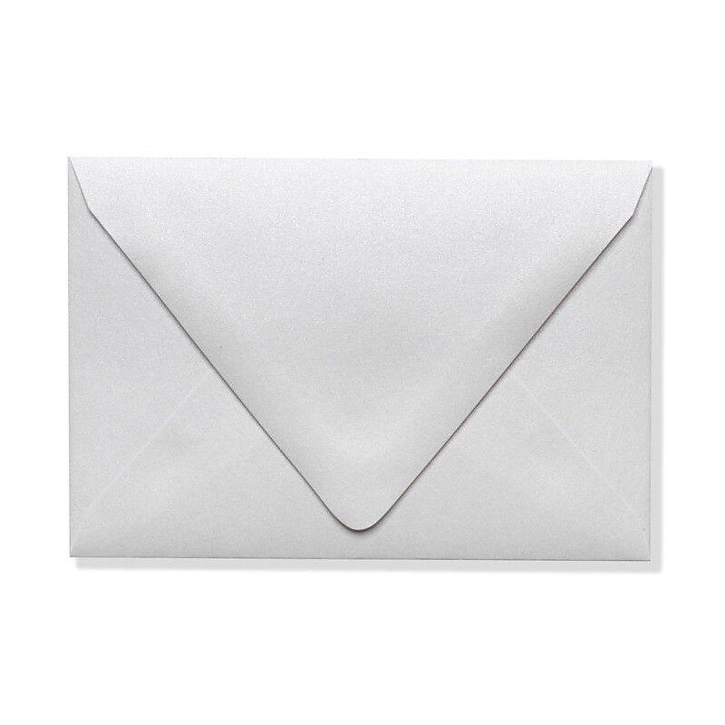 LUX A1 Contour Flap Envelopes (3 5/8 x 5 1/8) 1000/Box, Crystal Metallic (1865-30-1000) image 1