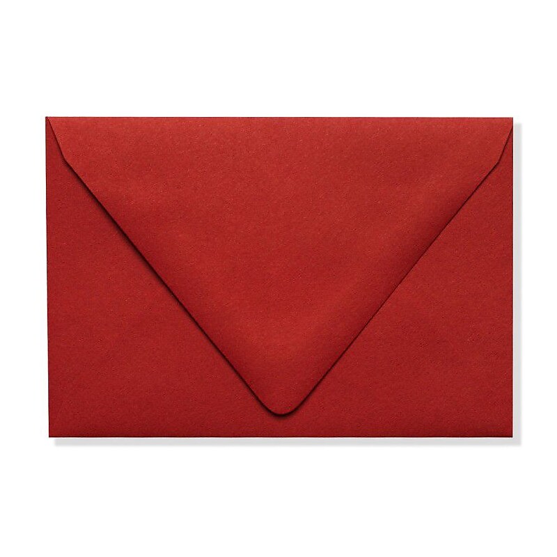 LUX A1 Contour Flap Envelopes (3 5/8 x 5 1/8) 1000/Box, Ruby Red (EX-1865-18-1000) image 1