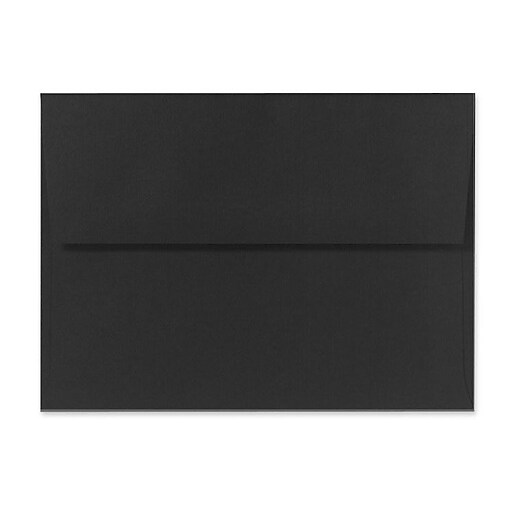 LUX A4 Invitation Envelopes (4 1/4 x 6 1/4) 50/Box, Black Linen (4872