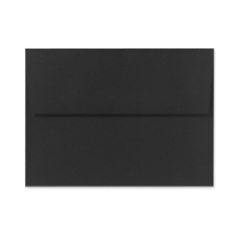 LUX A1 Invitation Envelopes (3 5/8 x 5 1/8) 50/Box, Black Linen (4865-BLI-50) image 1