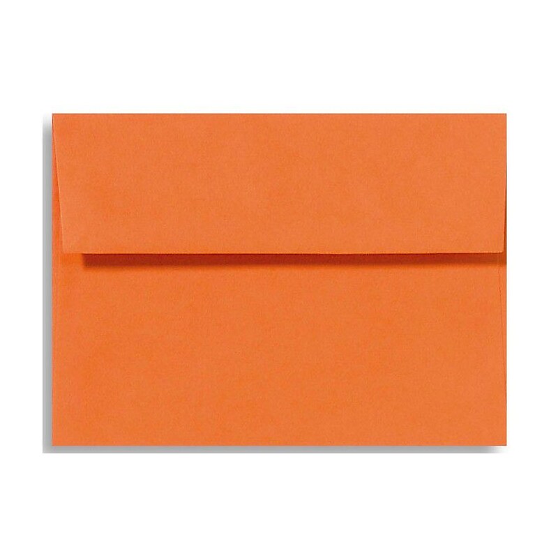 LUX A1 Invitation Envelopes (3 5/8 x 5 1/8) 50/Box, Mandarin (EX4865-11-50) image 1