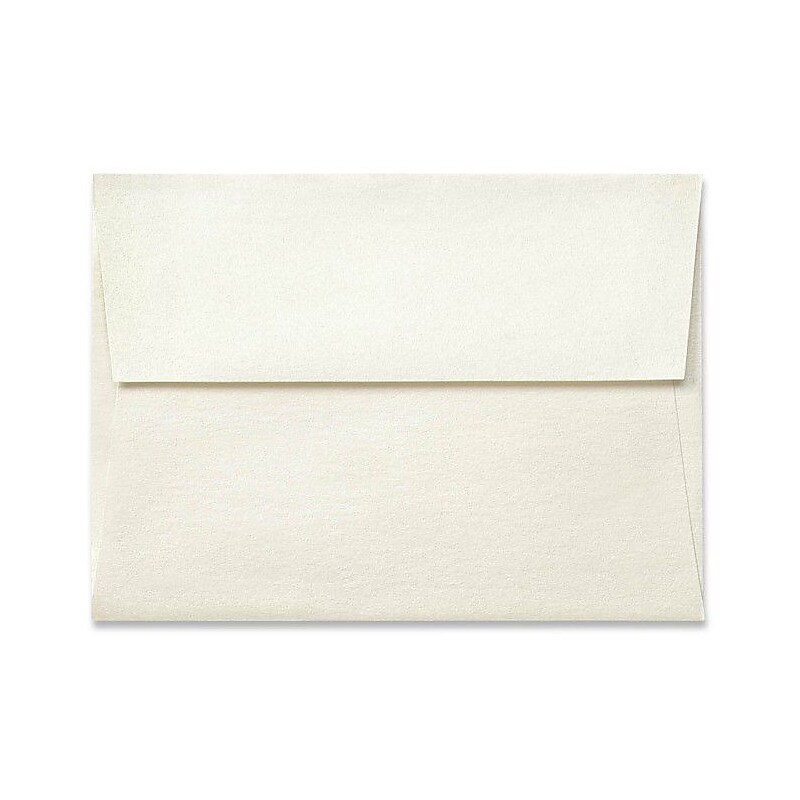 LUX 5 3/4" x 8 3/4" 80lbs. A9 Invitation Envelopes W/Peel & Press, Quartz Metallic, 50/Pack image 1
