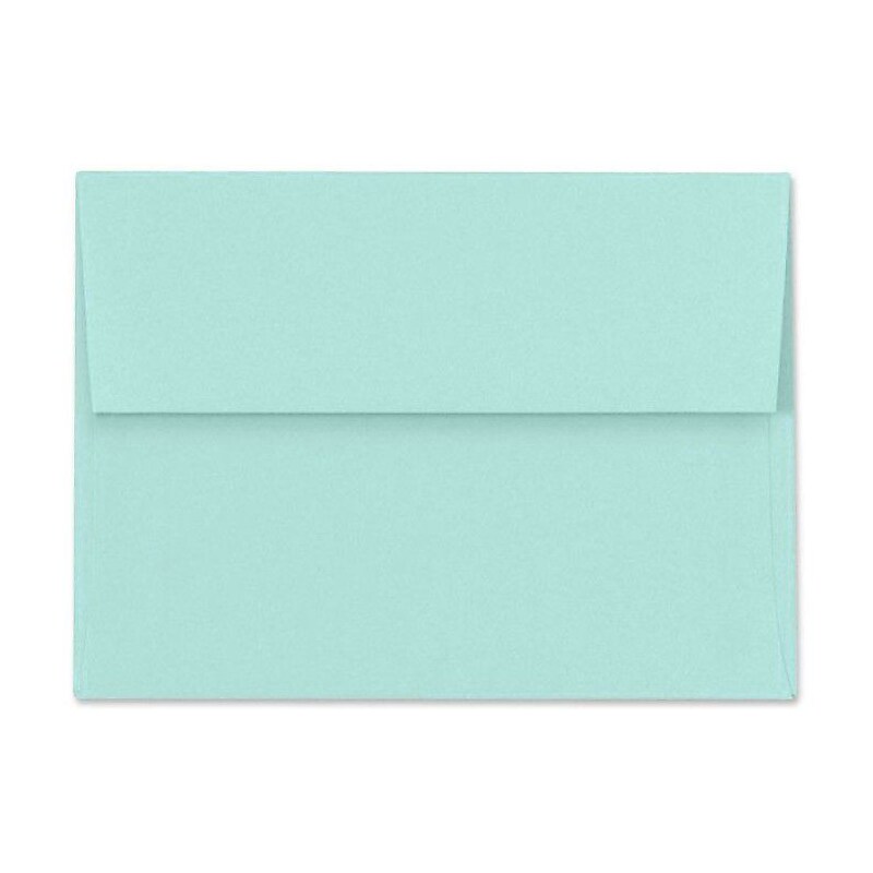 LUX A1 Invitation Envelopes (3 5/8 x 5 1/8) 50/Box, Seafoam (LUX-4865-113-50) image 1