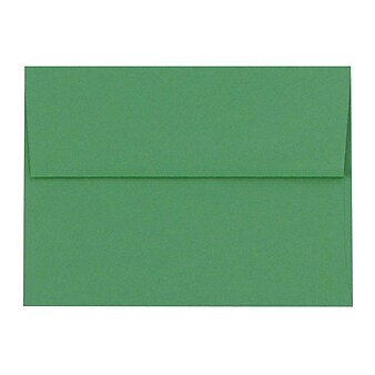 LUX® 5 3/4" x 8 3/4" 80lbs. A9 Invitation Envelopes W/Glue, Holiday Green, 50/Pack