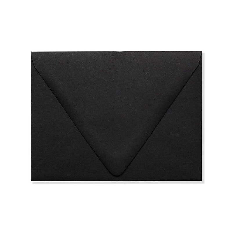 LUX A2 Contour Flap Envelopes, 50/Box, Midnight Black (1870-B-50) image 1