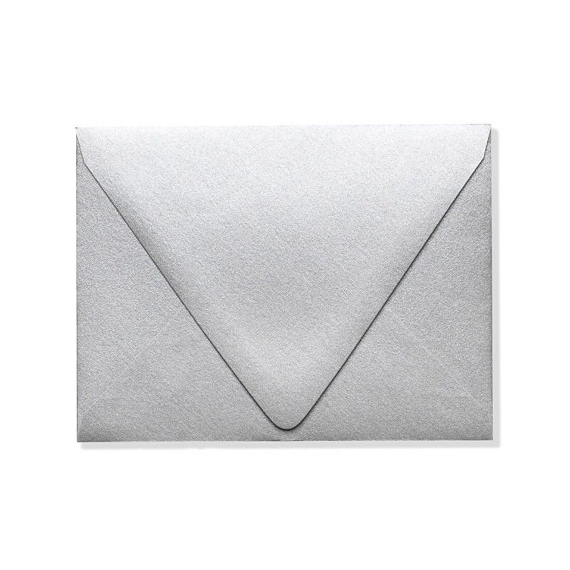 LUX A2 Contour Flap Envelopes, 50/Box, Silver Metallic (1870-06-50) image 1