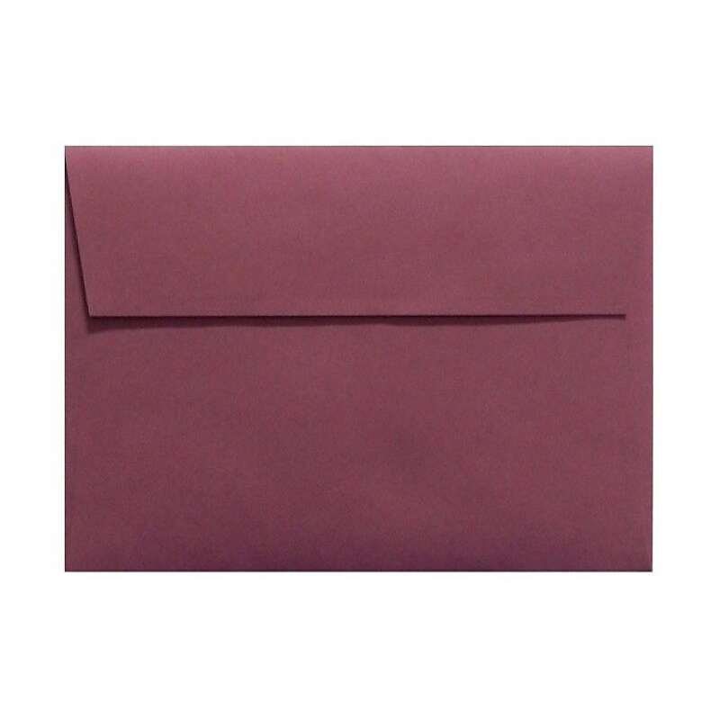 LUX 80lbs. 4 3/8" x 5 3/4" A2 RSVP, Invitation Envelopes W/Peel & Press, Vintage Plum Purple, 250BX image 1