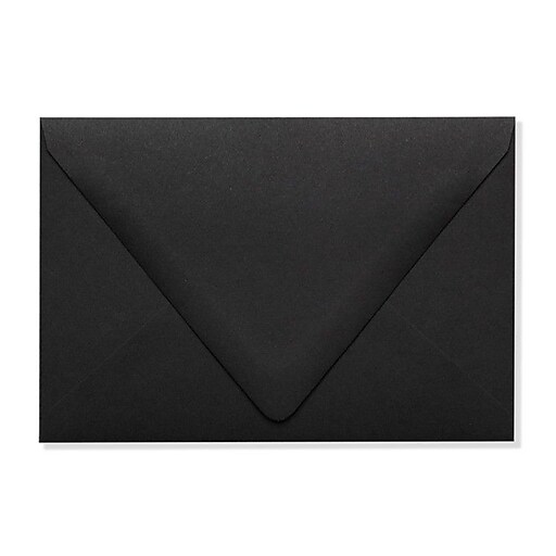 LUX A4 Contour Flap Envelopes (4 1/4 x 6 1/4) 250/Box, Midnight Black