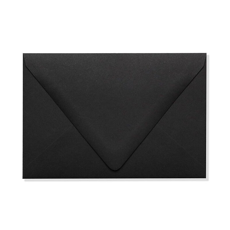 LUX A4 Contour Flap Envelopes (4 1/4 x 6 1/4) 250/Box, Midnight Black (1872-B-250) image 1