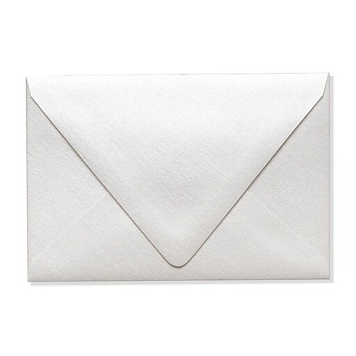 LUX A4 Contour Flap Envelopes (4 1/4 x 6 1/4) 50/Box, Quartz Metallic ...