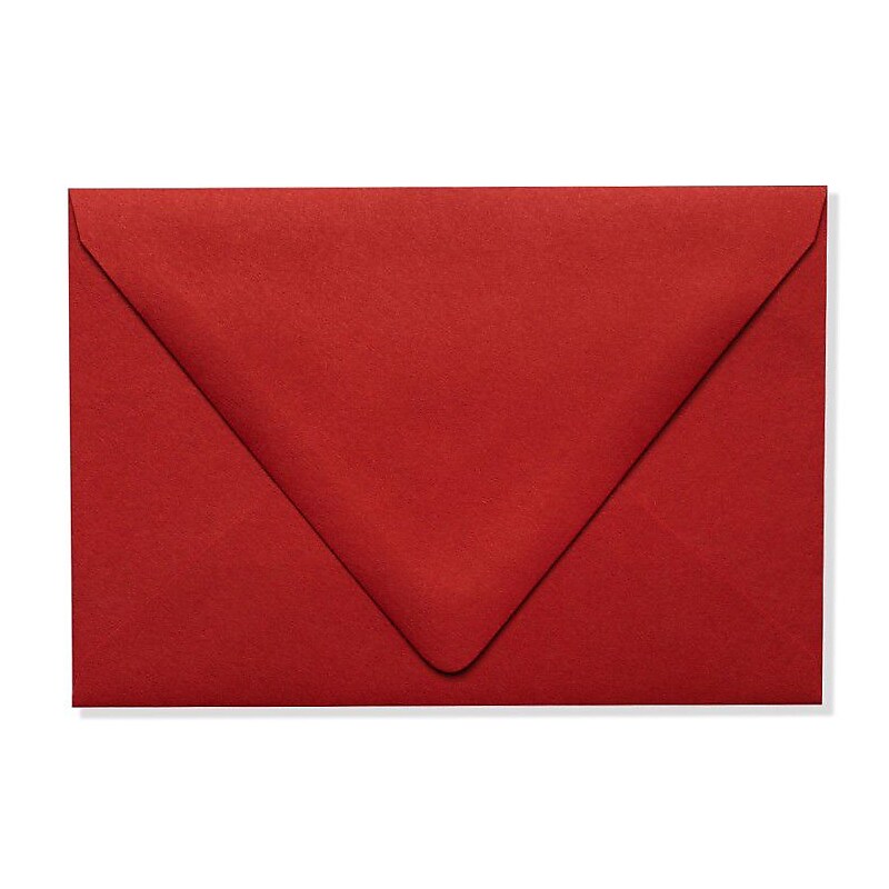 LUX A4 Contour Flap Envelopes (4 1/4 x 6 1/4) 1000/Box, Ruby Red (EX-1872-18-1000) image 1