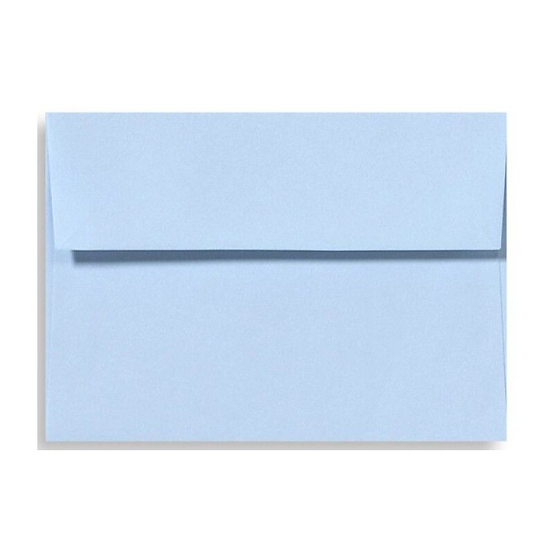 LUX A4 Invitation Envelopes (4 1/4 x 6 1/4) 250/Box, Baby Blue (LUX-4872-13-250) image 1