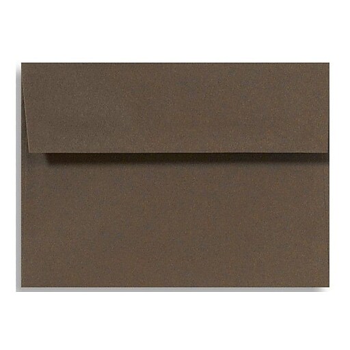 LUX A4 Invitation Envelopes (4 1/4 x 6 1/4) 50/Box, Chocolate (LUX4872