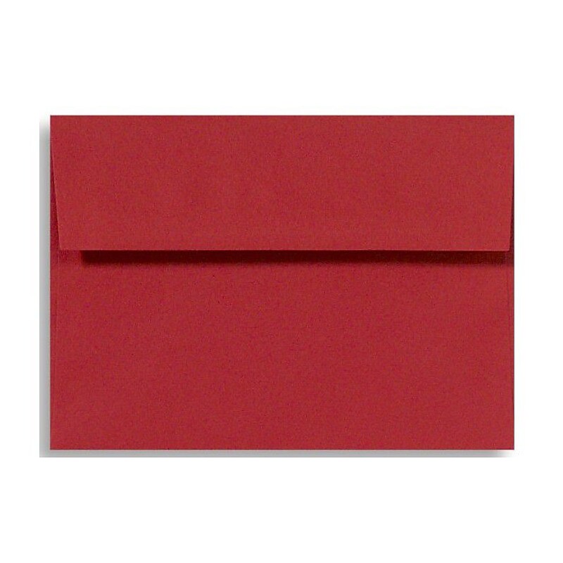 LUX A4 Invitation Envelopes (4 1/4 x 6 1/4) 500/Box, Holiday Red (4872-R-500) image 1