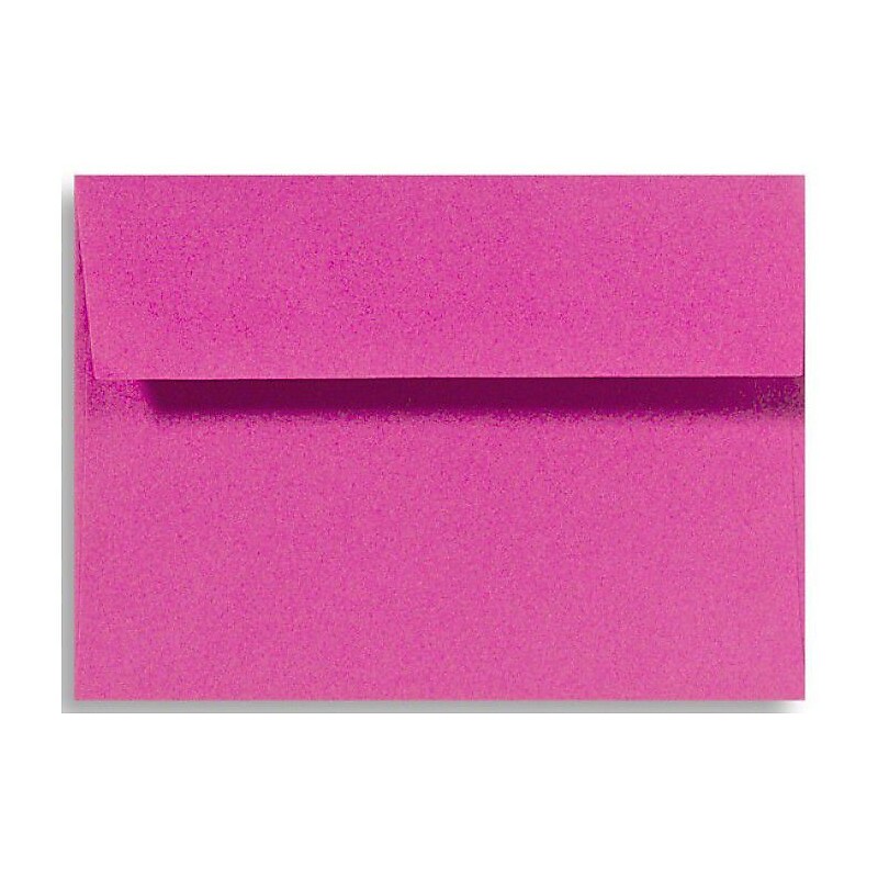 LUX A4 Invitation Envelopes (4 1/4 x 6 1/4) 50/Box, Magenta (LUX-4872-10-50) image 1
