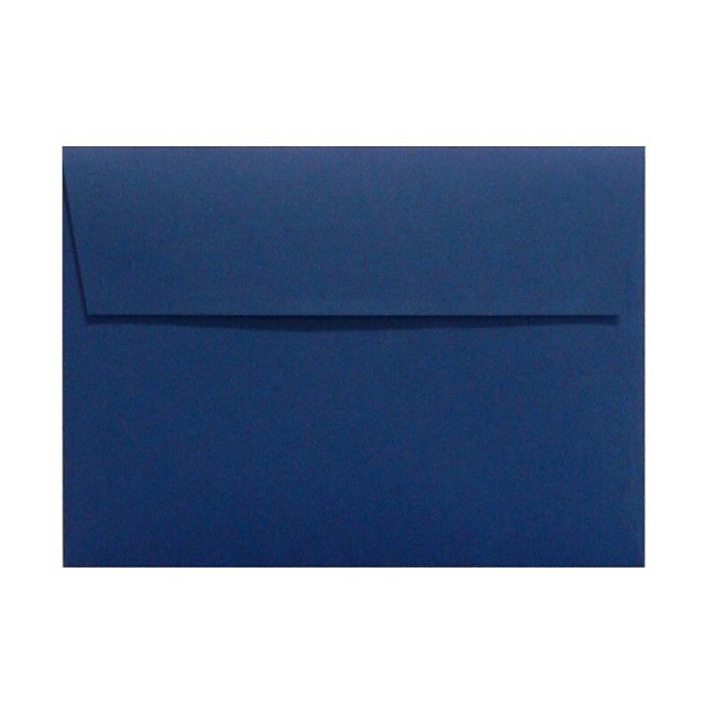 LUX A4 Invitation Envelopes (4 1/4 x 6 1/4) 50/Box, Navy (LUX-4872-103-50) image 1