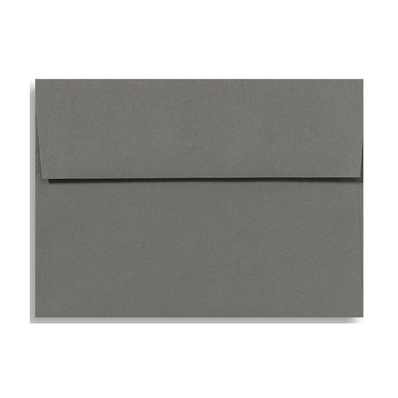 LUX A4 Invitation Envelopes (4 1/4 x 6 1/4) 50/Box, Smoke (LUX-4872-22-50) image 1