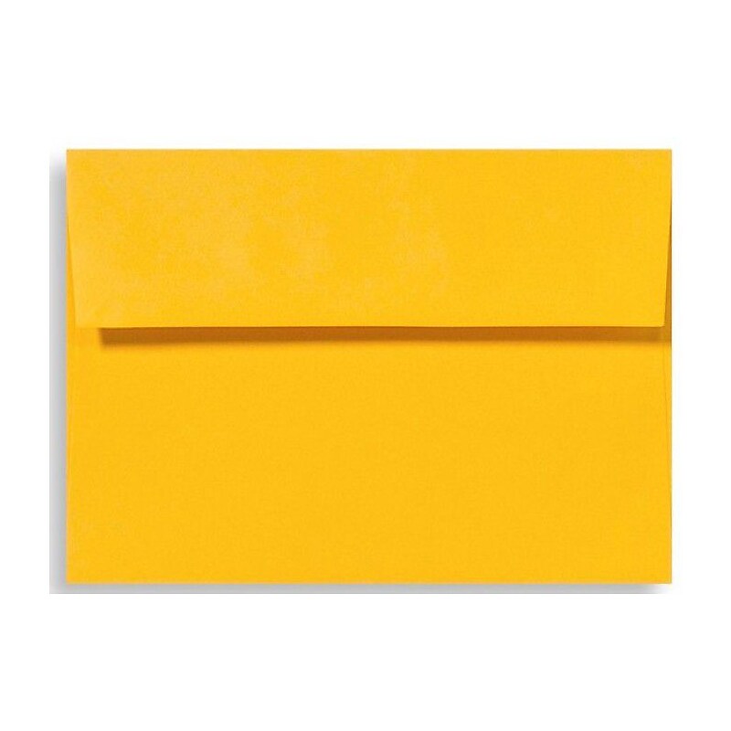 LUX A4 Invitation Envelopes (4 1/4 x 6 1/4) 250/Box, Sunflower (LUX-4872-12-250) image 1