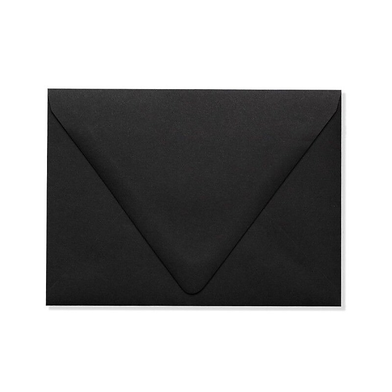LUX A6 Contour Flap Envelopes (4 3/4 x 6 1/2) 50/Box, Midnight Black (1875-B-50) image 1