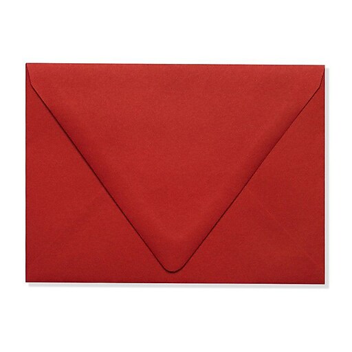 LUX A6 Contour Flap Envelopes (4 3/4 x 6 1/2) 50/Box, Ruby Red (EX1875