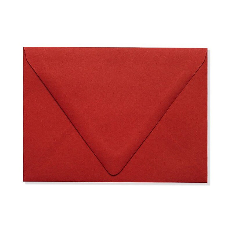 LUX A6 Contour Flap Envelopes (4 3/4 x 6 1/2) 50/Box, Ruby Red (EX-1875-18-50) image 1