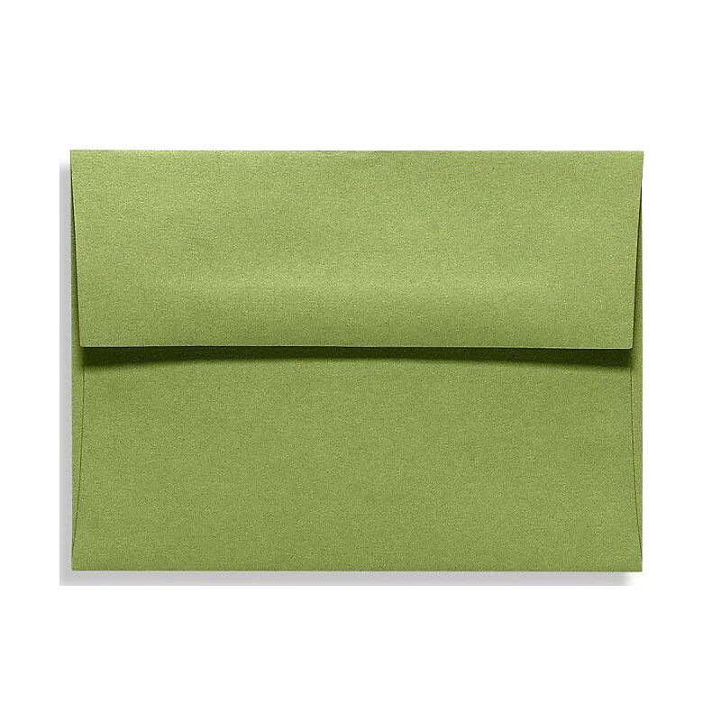 LUX A6 Invitation Envelopes (4 3/4 x 6 1/2) 50/Box, Avocado (EX4875-27-50) image 1