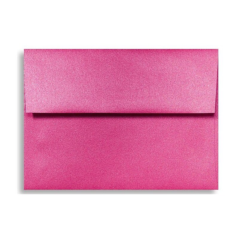 LUX A6 Invitation Envelopes (4 3/4 x 6 1/2) 250/Box, Azalea Metallic (5375-24-250) image 1