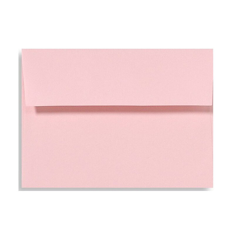 LUX A6 Invitation Envelopes (4 3/4 x 6 1/2) 50/Box, Candy Pink (EX4875-14-50) image 1