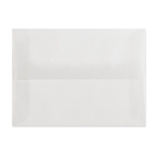 LUX A6 Invitation Envelopes (4 3/4 x 6 1/2) 50/Box, Clear Translucent