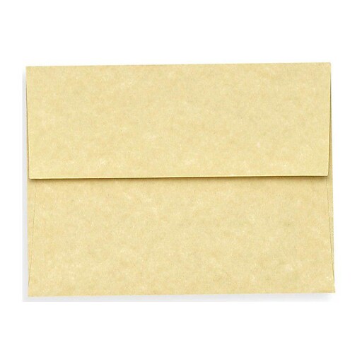 LUX A6 Invitation Envelopes (4 3/4 x 6 1/2) 50/Box, Gold Parchment