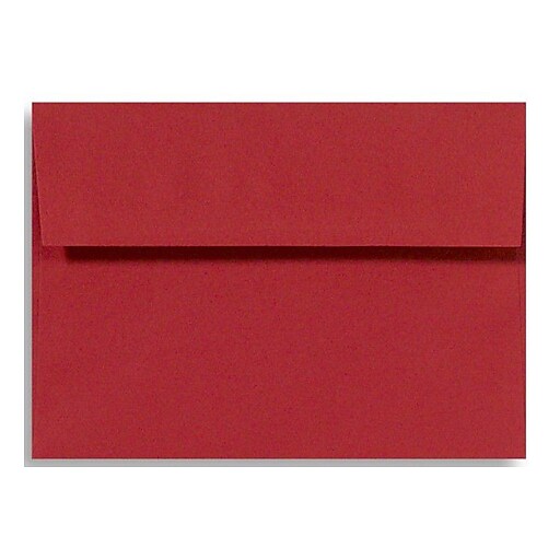 LUX A6 Invitation Envelopes (4 3/4 x 6 1/2) 50/Box, Holiday Red (FE4275