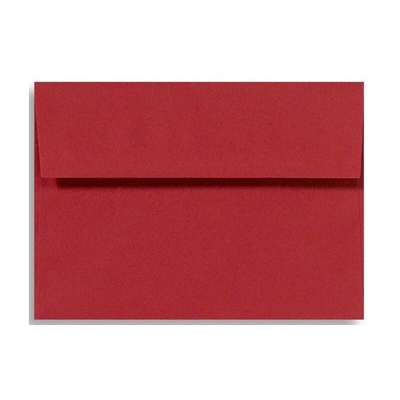 LUX A6 Invitation Envelopes (4 3/4 x 6 1/2) 250/Box, Holiday Red (FE4275-15-250) image 1