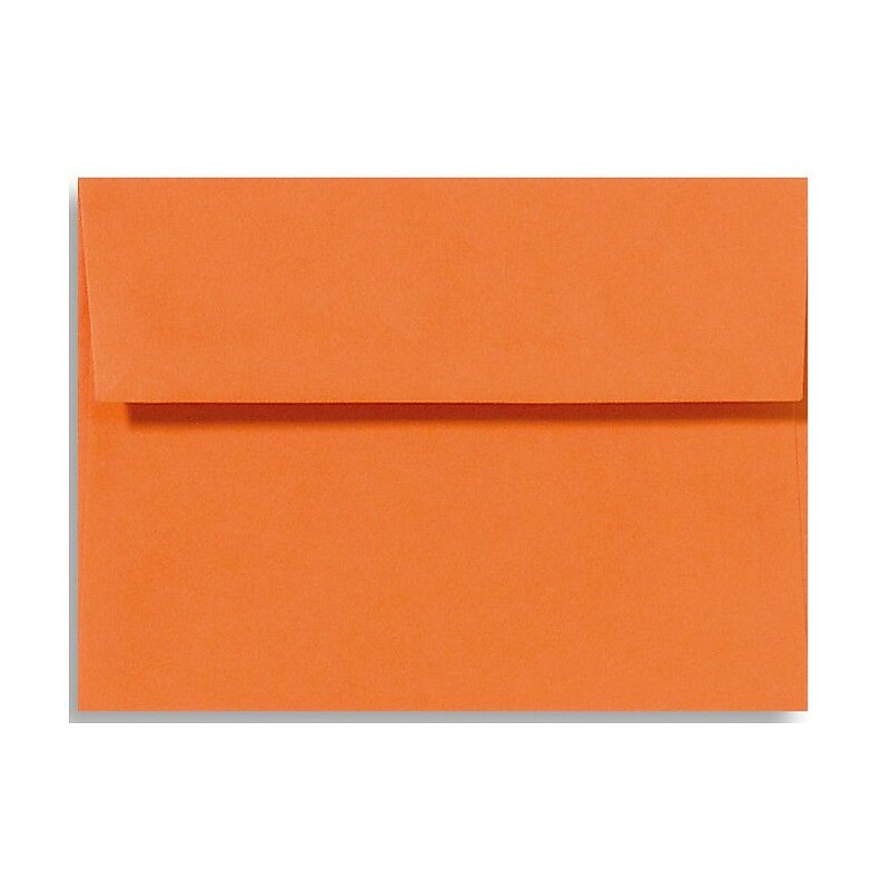 LUX A6 Invitation Envelopes (4 3/4 x 6 1/2) 250/Box, Mandarin (EX4875-11-250) image 1