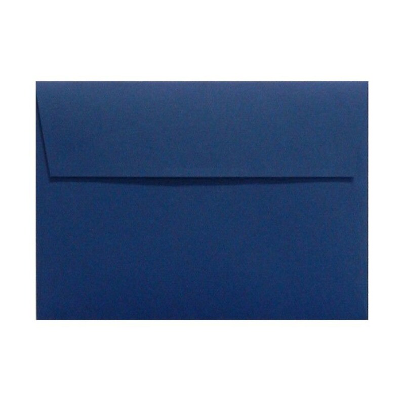 LUX A6 Invitation Envelopes (4 3/4 x 6 1/2) 50/Box, Navy (LUX-4875-103-50) image 1