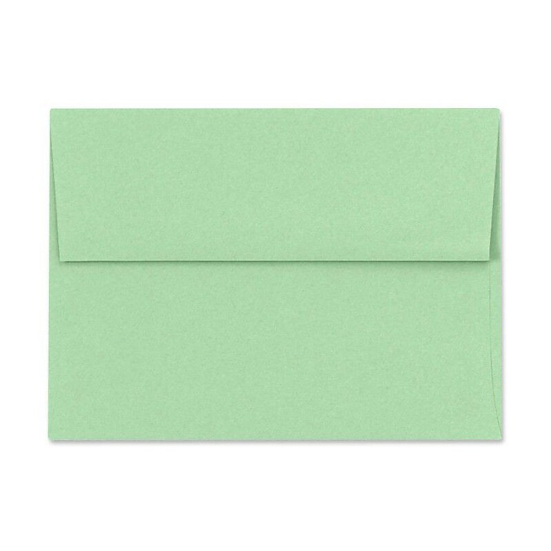 LUX A6 Invitation Envelopes (4 3/4 x 6 1/2) 50/Box, Pastel Green (SH4275-04-50) image 1
