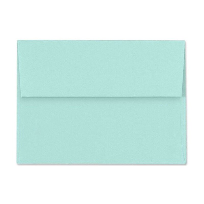 LUX A6 Invitation Envelopes (4 3/4 x 6 1/2) 50/Box, Seafoam (LUX-4875-113-50) image 1